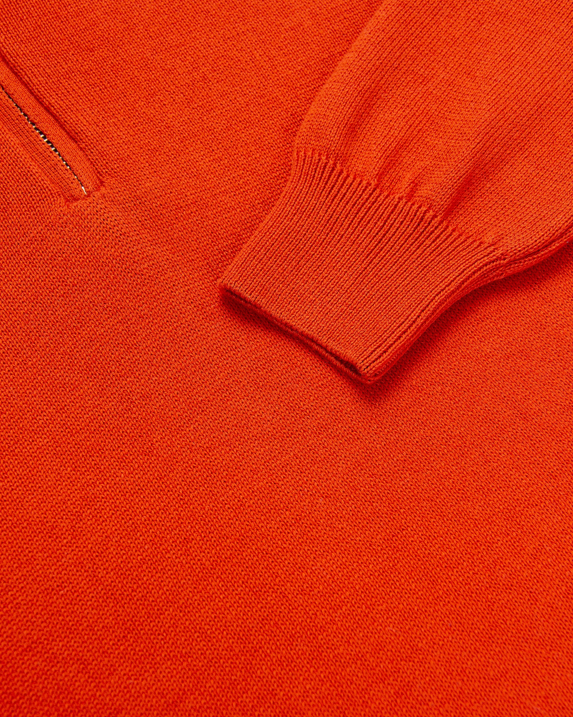 Saco Half Zip Algodón Naranja
